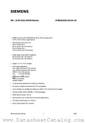 HYM328025S-60 datasheet pdf Infineon