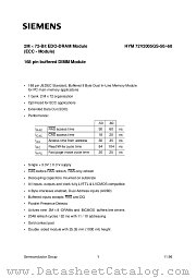 HYM72V2005GS-50 datasheet pdf Infineon