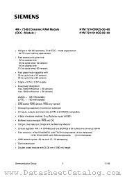 HYM72V4010GS-60 datasheet pdf Infineon