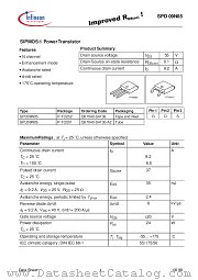 SPD09N05 datasheet pdf Infineon