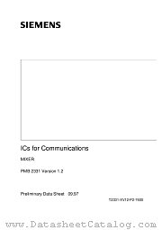 PMB2331-T datasheet pdf Infineon