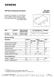 PZT2907A datasheet pdf Infineon