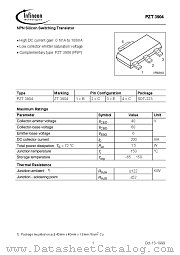 PZT3904E6327 datasheet pdf Infineon