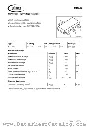 PZTA92 datasheet pdf Infineon
