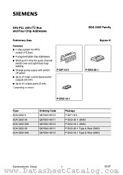 SDA3302-5X datasheet pdf Infineon
