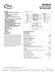 SFH6943-2T datasheet pdf Infineon
