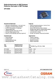 SFH9202 datasheet pdf Infineon