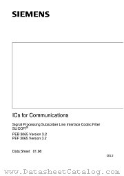 PEF3065-NV3.2 datasheet pdf Infineon
