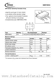 SMBT3904U datasheet pdf Infineon