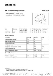 SMBT4124 datasheet pdf Infineon
