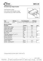 SMBTA42M datasheet pdf Infineon