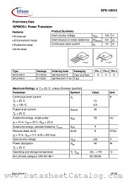 SPD10N10 datasheet pdf Infineon