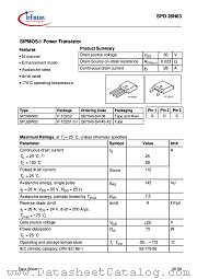 SPD28N03 datasheet pdf Infineon