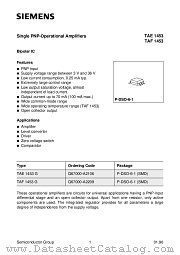 TAE1453G datasheet pdf Infineon