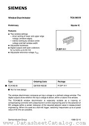 TCA965 datasheet pdf Infineon