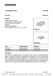 TLE4205 datasheet pdf Infineon