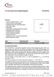 TLE4278 datasheet pdf Infineon
