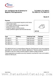 TLE4905G datasheet pdf Infineon