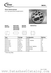 BAS16W datasheet pdf Infineon