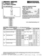 2N5464 datasheet pdf Intersil