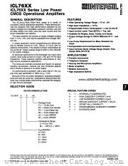ICL7642 datasheet pdf Intersil