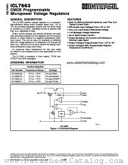 ICL7663 datasheet pdf Intersil