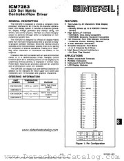 ICM7283 datasheet pdf Intersil