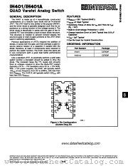 IH401 datasheet pdf Intersil