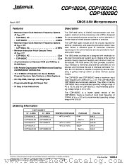 CDP1802A datasheet pdf Intersil