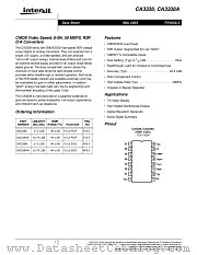 CA3338A datasheet pdf Intersil