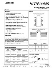 HCTS00MS datasheet pdf Intersil