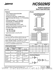 HCS02MS datasheet pdf Intersil