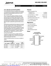 HA-2420 datasheet pdf Intersil