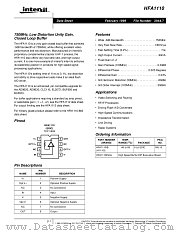 HFA1110 datasheet pdf Intersil