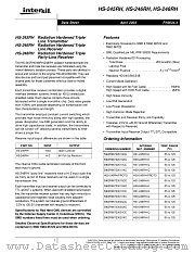 HS-245RH datasheet pdf Intersil