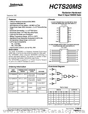 HCTS20MS datasheet pdf Intersil