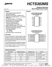 HCTS393MS datasheet pdf Intersil