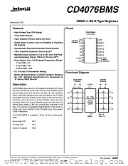 CD4076BMS datasheet pdf Intersil