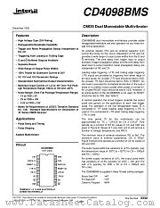 CD4098BMS datasheet pdf Intersil
