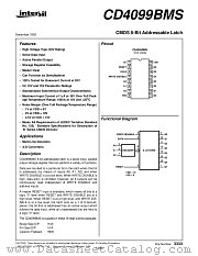 CD4099BMS datasheet pdf Intersil