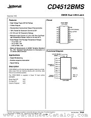 CD4512BMS datasheet pdf Intersil