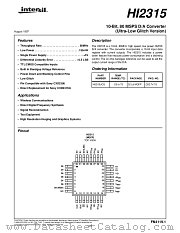 HI2315 datasheet pdf Intersil