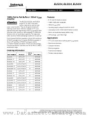 EL5224 datasheet pdf Intersil