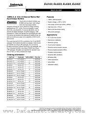 EL5223 datasheet pdf Intersil