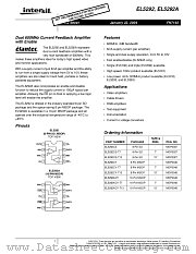 EL5292A datasheet pdf Intersil