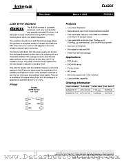 EL6205 datasheet pdf Intersil