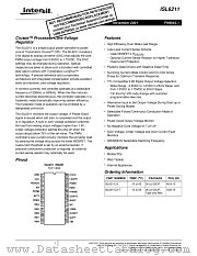 ISL6211 datasheet pdf Intersil