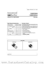 100BGQ045J datasheet pdf International Rectifier