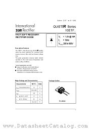 10ETF06 datasheet pdf International Rectifier