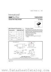 10MQ100N datasheet pdf International Rectifier